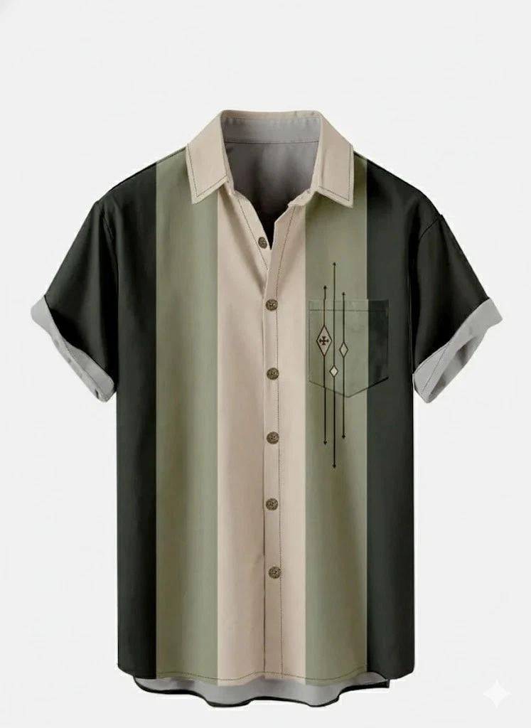Color-block Geometric Panel Stripe Camp Short Sleeve Hawaiian Shirt Unisex S-5XL
Opens in a new wind