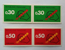 timbre FRANCE - 1972 - 2 Paires N° 1719 / 1720 - CODE POSTAL - NEUF **