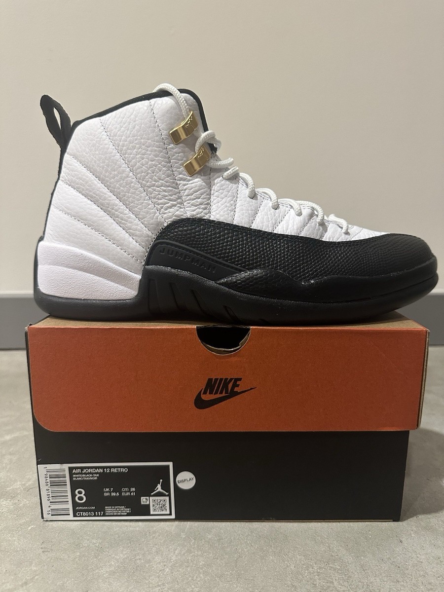 Jordan Air Jordan 12 Retro White Black Taxi CT8013-117 Men's 2025