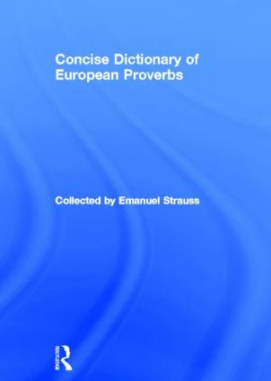 Concise Dictionary of European Proverbs