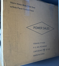 Warm Water Bidet Toilet Seat w/ Side Panel Control Panel - New in Box