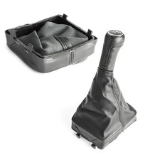 SCHALTKNAUF SCHALTSACK FÜR VW POLO 9N 01-09 SCHALTKNOPF SCHALTMANSCHETTE 5-GANG