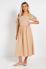 Dorothy Perkins Stone Midi Dress Womens Daywear Dresses
