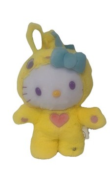 Hello Kitty Easter Side Stepper Greeter Bunny Hop Plush Yellow