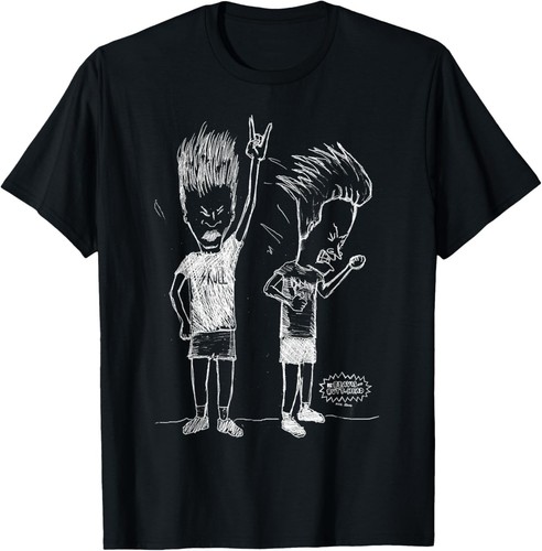 Beavis and Butt-Head Head Bang Sketch T-Shirt