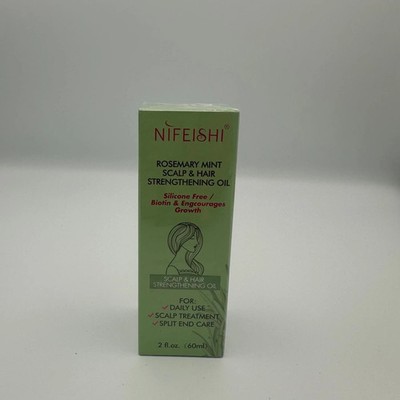 Nifeishi Rosemary Mint Scalp & Hair Strengthening Oil Biotin 2 fl oz / 60 ml