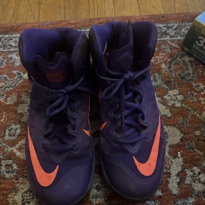 Nike Men s Prime Hype Purple High Top Sneakers