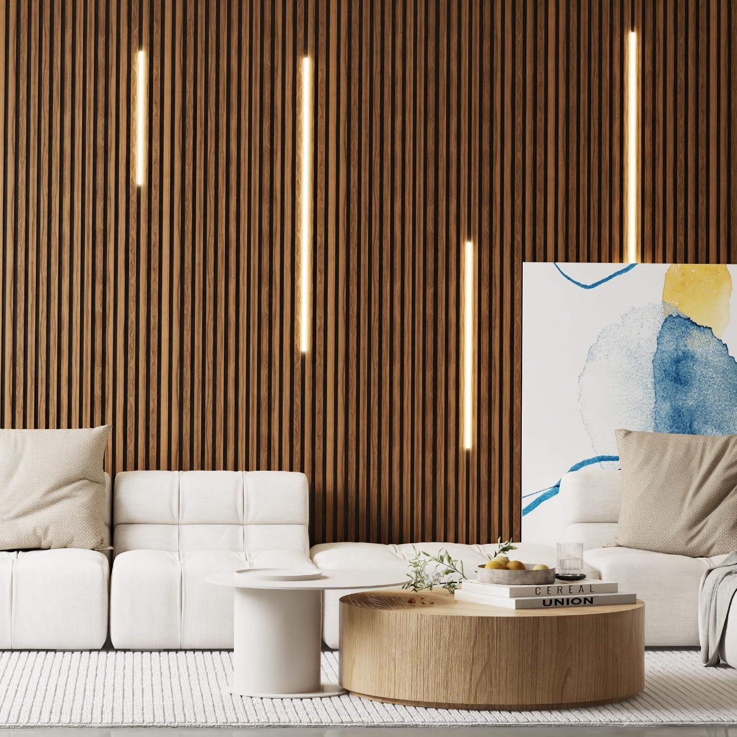 Wood Wall Panels, 2-Pack 48’’ × 24’’ Accent Wall Pa