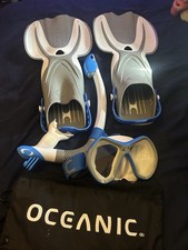 Oceanic Adult Snorkeling Set - Snorkeling Gear-L/Xlusa Includes Mask Snorkel Fin