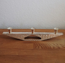 Kerzenleuchter 3 flammig versilbert Design - WMF?  Kurt Radtke? - retro Leuchter