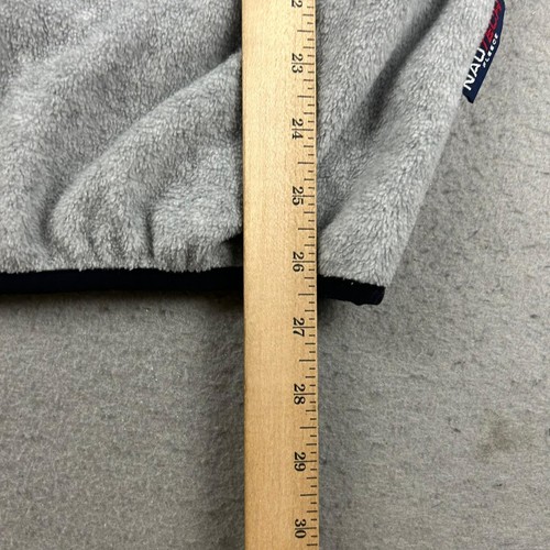 Nautica Competition Sweatshirt Mens Medium Gray 1/4 Zip Long Sleeves Pullover - Picture 9 of 11