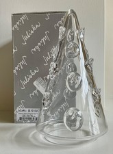 JULISKA FLORENCE CLEAR GLASS HANDBLOWN CHRISTMAS TREE 7” NEW IN BOX RETIRED
