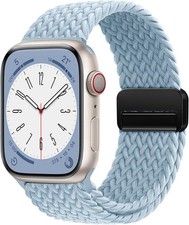 Magnetic Braided Loop Band Compatible with Apple Watch Series 11 10 42mm 9 8 7 6
