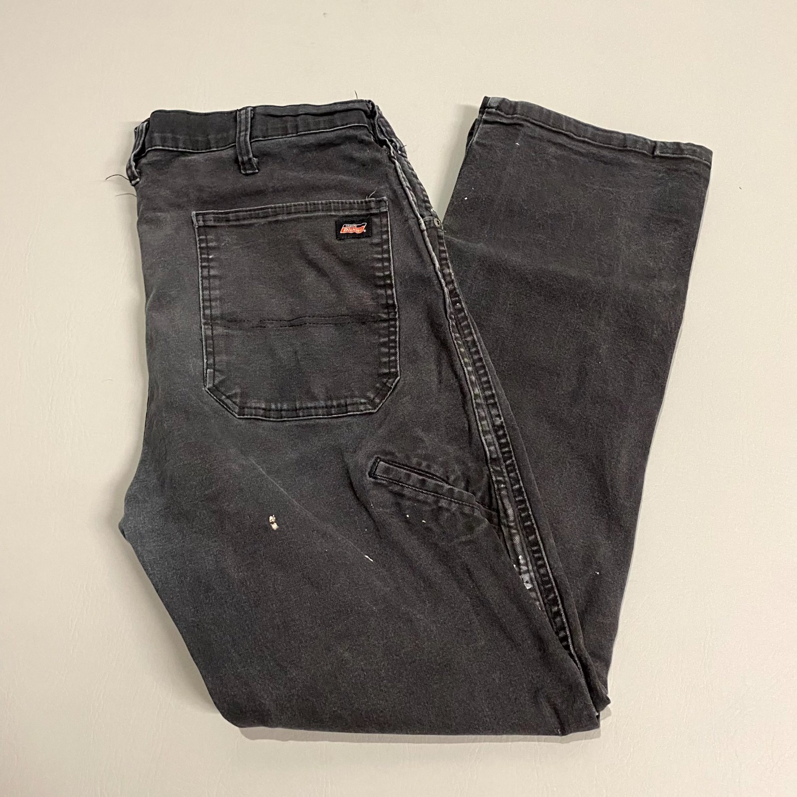 S 38x32 Black Twill Cotton Stretch