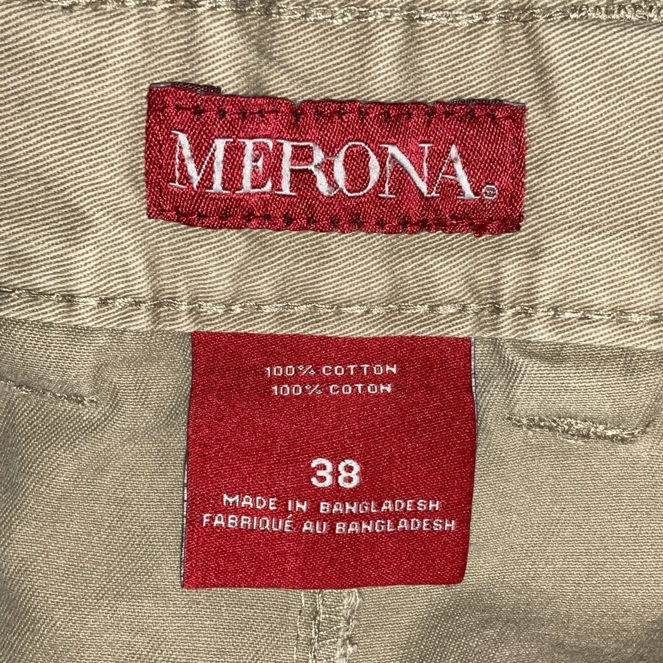Pantalones cortos Merona para hombre 38 beige Foto 3 de 3