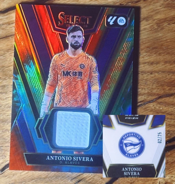 Panini Select La Liga - Antonio Sivera /25|Numberd Deportivo Alaves  Patch