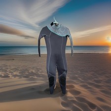 A BARE ELATE GREY FULL WOMEN Wet Suit 5mm Brand New With Tags Size 6