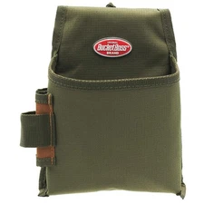 BUCKET BOSS 54160 Green,Tool Pouch,Polyester 52NZ10
