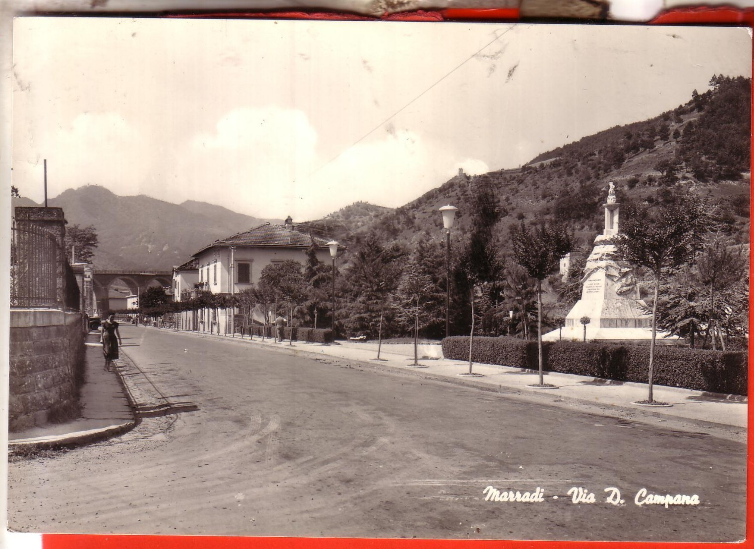 CARTOLINA MARRADI B/N VIAGGIATA 1963 VIA D. CAMPANA OCCASIONE