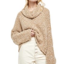 Free People BFF Cowl Neck Sweater, Size S Oversized Slouchy