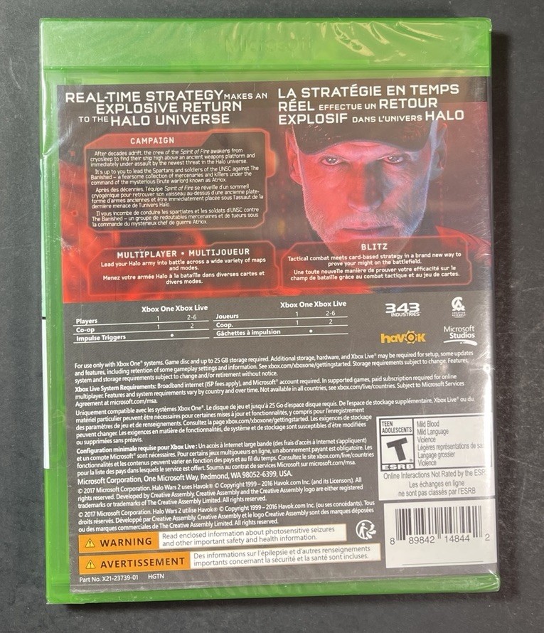 Jeu Halo Wars 2 Sur Xbox One, édition France, Neuf Sous Blister, Jeu De Stratégie Microsoft