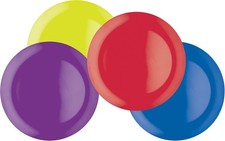 Colourworks CWMPLATE11ASSTPK4 Melamine Dinner Plates, 28 cm, Multi-Colour, Set 