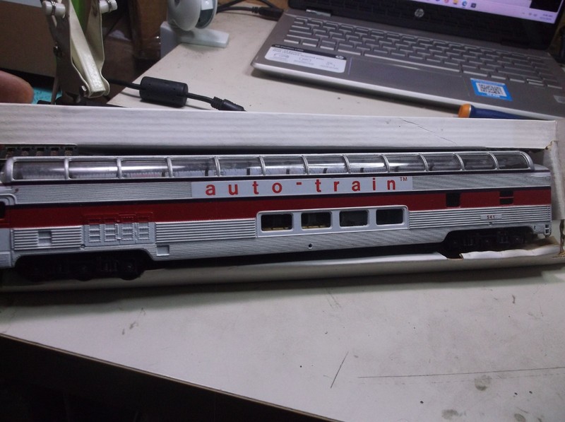 H O 85 Ft. Dome Coach Passenger Car 541 Bachmann Original Box 21