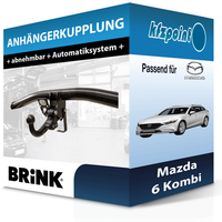 Brink AnhäNgekupplung Abnehmbar Passend für Mazda 6 Kombi 07.2018-Jetzt Neu