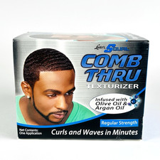 Luster's S-Curl Comb Thru Texturizer Kit Regular Strength w/ Olive  Argan Oil