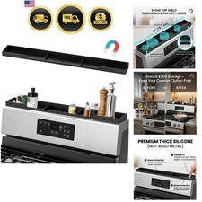 Estufa de cocina estante superior organizador magnético de silicona para especias y utensilios de cocina