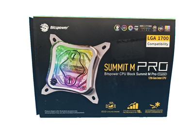 Bitspower Summit M Pro CPU Water Block Crystal 12th Gen Intel CPU New Sealed