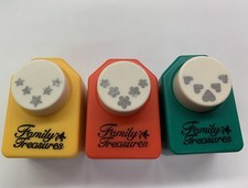 Lot of 3 Family Treasures paper punch corner designs scrapbooking crafts