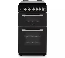 Montpellier MDOG50LK 50cm Double Gas Cooker - Black & Silver