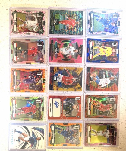 International Soccer 15 Card Lot Auto RC Numbered Prizm Select Oblak Brahim Diaz