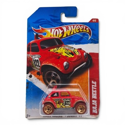 Hot Wheels Thrill Racers   Baja Beetle   Rot   1:64   2011   OVP