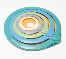 Henning Lee Set of 5 Fresh Seal Nesting Lids, Air-Tight Silicone Covers 