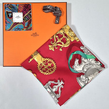 RARE VINTAGE HERMES Silk Scarf "Ferronnerie" Carre 90 designed by Caty Latham