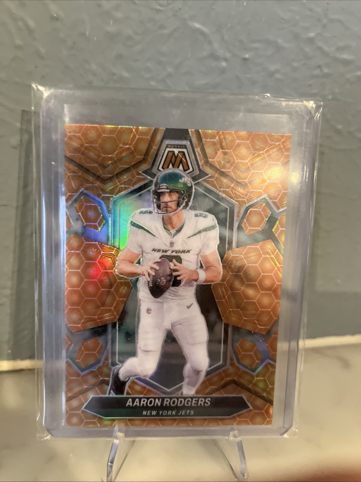 2024 Panini Mosaic Aaron Rodgers Honeycomb SSP New York Jets #169 Case Hit