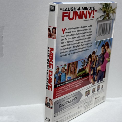 Mike and Dave Need Wedding Dates (Blu-ray/DVD, 2016) - Open Item - Picture 4 of 9