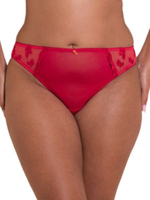Curvy Kate Pucker Up Brazilian Mid Rise Slip transparent gefüttert Schlüpfer Dessous
