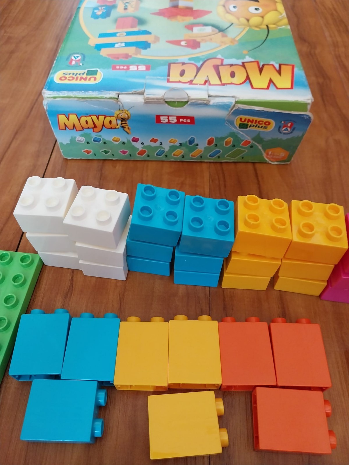 Unico Plus L' Ape Maya 8584 Set 55 Pezzi Completo Compatibile Lego Duplo