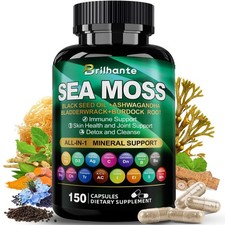Irish sea moss capsules,organic sea moss supplement for energy and ... Fast Ship