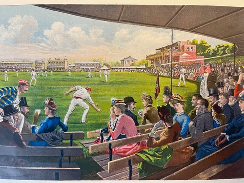 1889 SPALDING WORLD" 4 COLOR LITHOGRAPH- ALL AMERICA  TEAMS"   " ORIGINAL LITHO