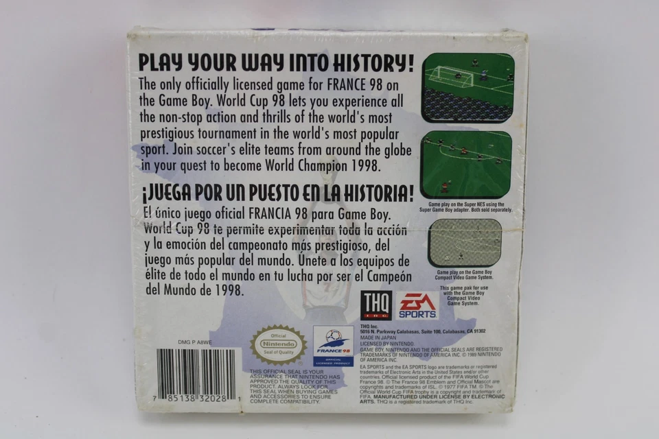 World Cup '98 Nintendo Game Boy GB New/Sealed Mega Rare! - Image 3 of 4