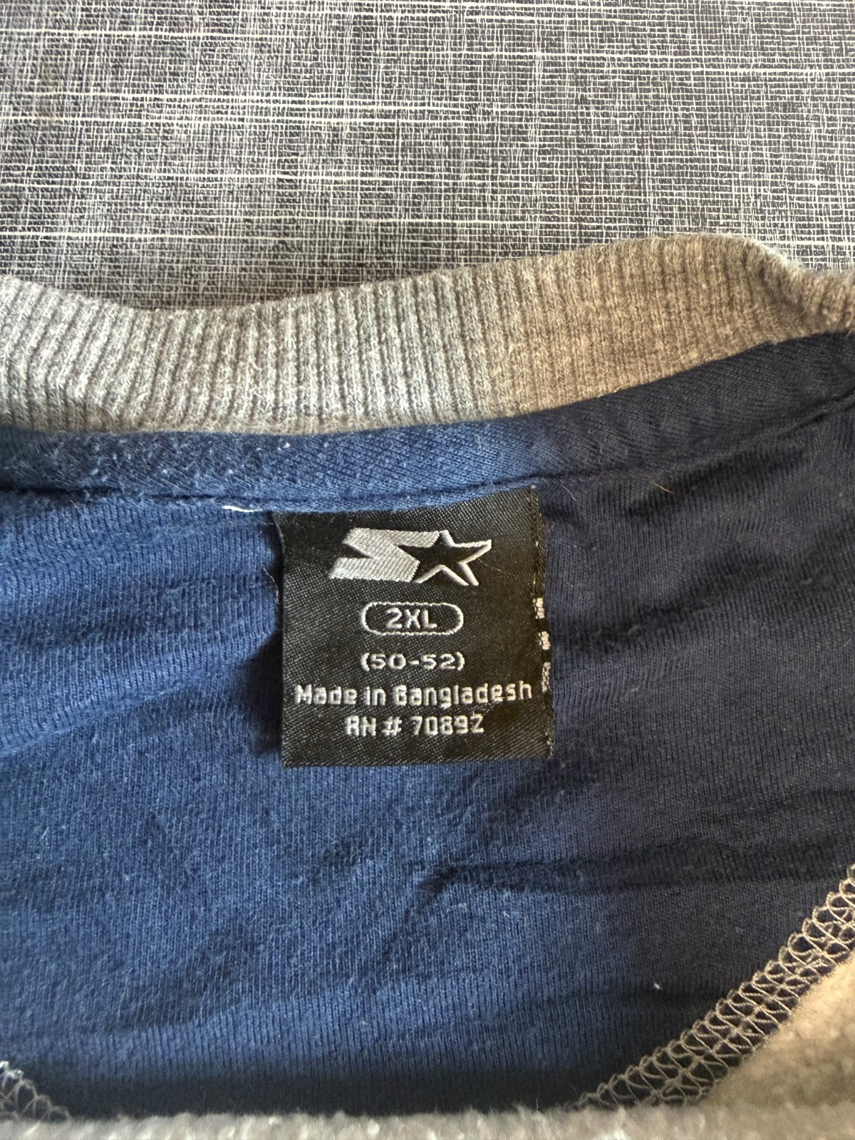 Starter Men's Sweatshirt Size 2XL Dark Heathered Grey Crewneck Embroidered Logo image 4
