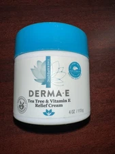 Derma E Tea Tree  Vitamin E Antiseptic Cream 4 oz 113 g Cruelty-Free | New