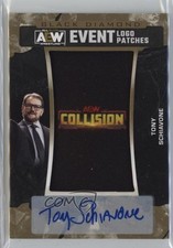 2024 Black Diamond AEW Event Logo Collision 48/99 Tony Schiavone Patch Auto tr0