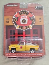 greenlight 1/64 1981 chevrolet k20 scottsdale fire rescue