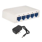 5 Port Data , Hub,Desktop Ethernet Splitter,Plug & Play Shielded Ports9881