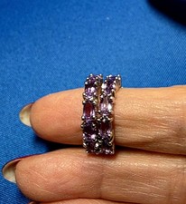 Sundance catalog .925 S.S. Amethyst Huggie Hoop Earrings - NEW